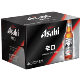 Asahi Super Dry 24pk Stubbies