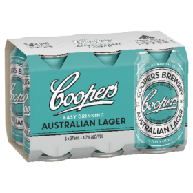 Coopers Australian Lager 6pk Cans