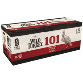 Wild Turkey 101 & Cola 10pk Cans