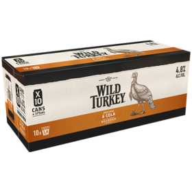 Wild Turkey & Cola 10pk Cans