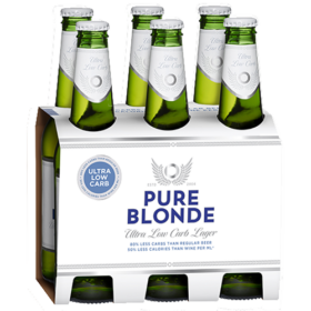 Pure Blonde 6pk Stubbies