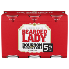 Bearded Lady 5% Bourbon & Cola 6pk Cans