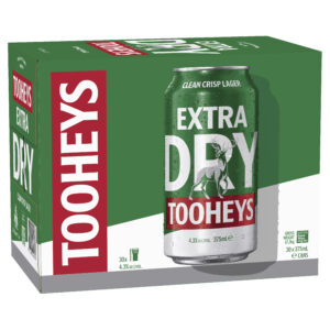 Tooheys Extra Dry 30pk Cans