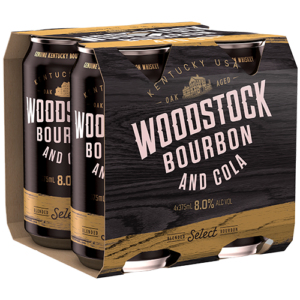 Woodstock 8% & Cola 4pk Cans