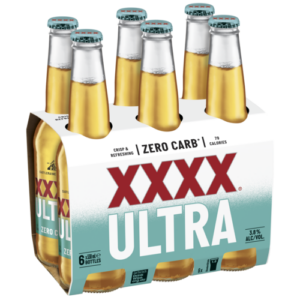 XXXX Ultra Zero Carb 6pk Stubbies